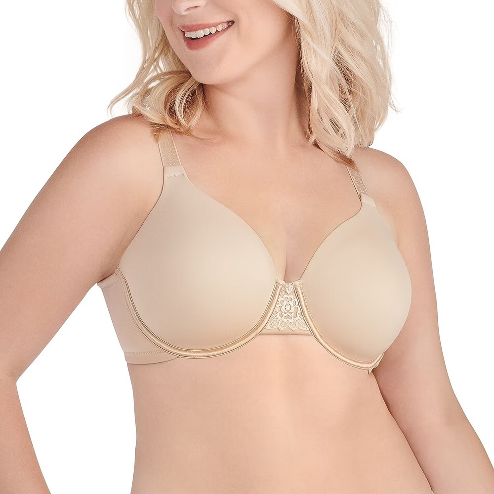 Vanity Fair 76380 38DD Damask Neutral Beauty Back Comfort Underwire Bra Full-Fig